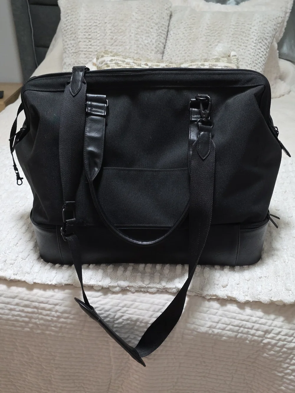 BEIS Black Weekender Bag